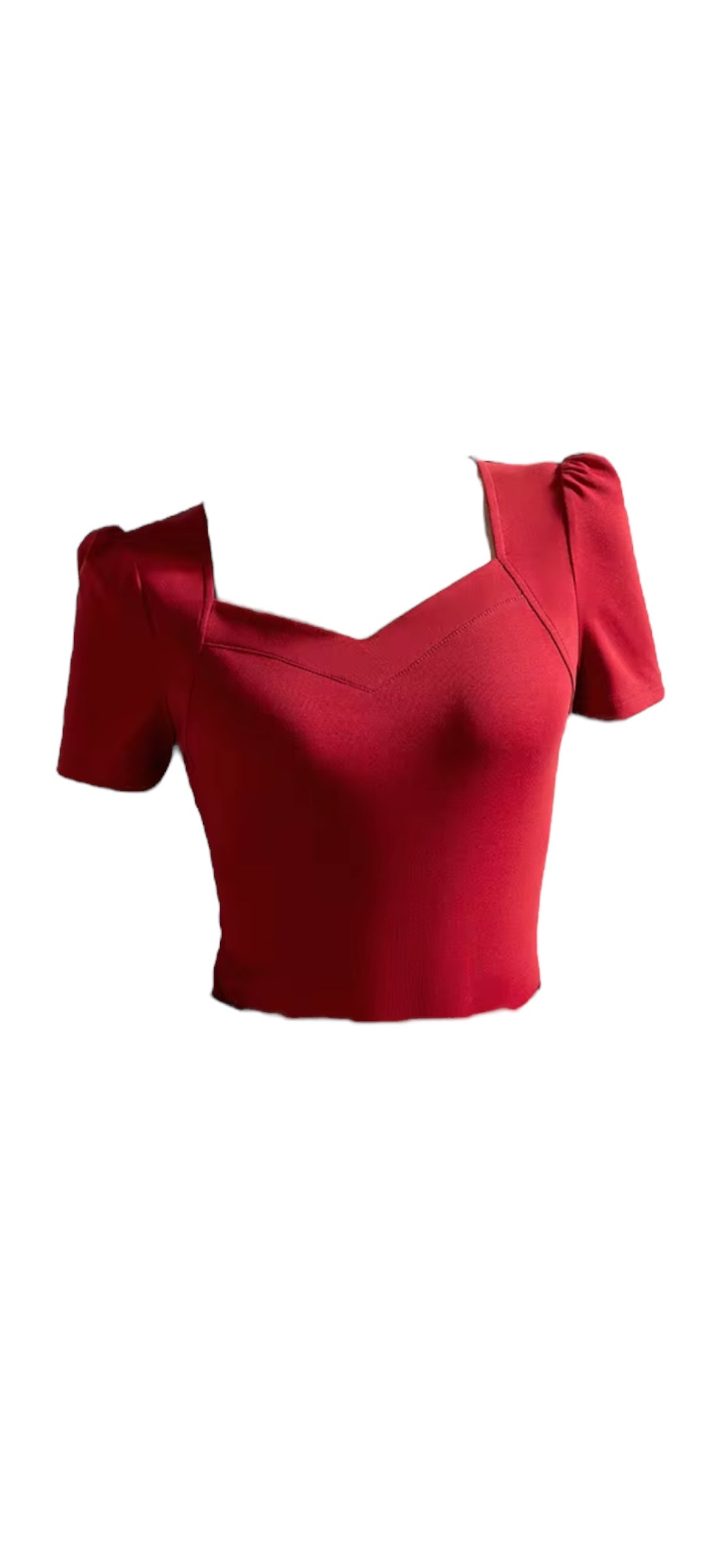Thelma Fitted Top - Cherry