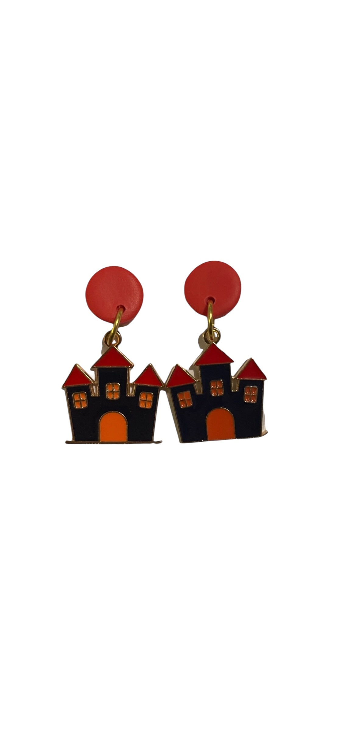 Haunted House Dangle Earrings