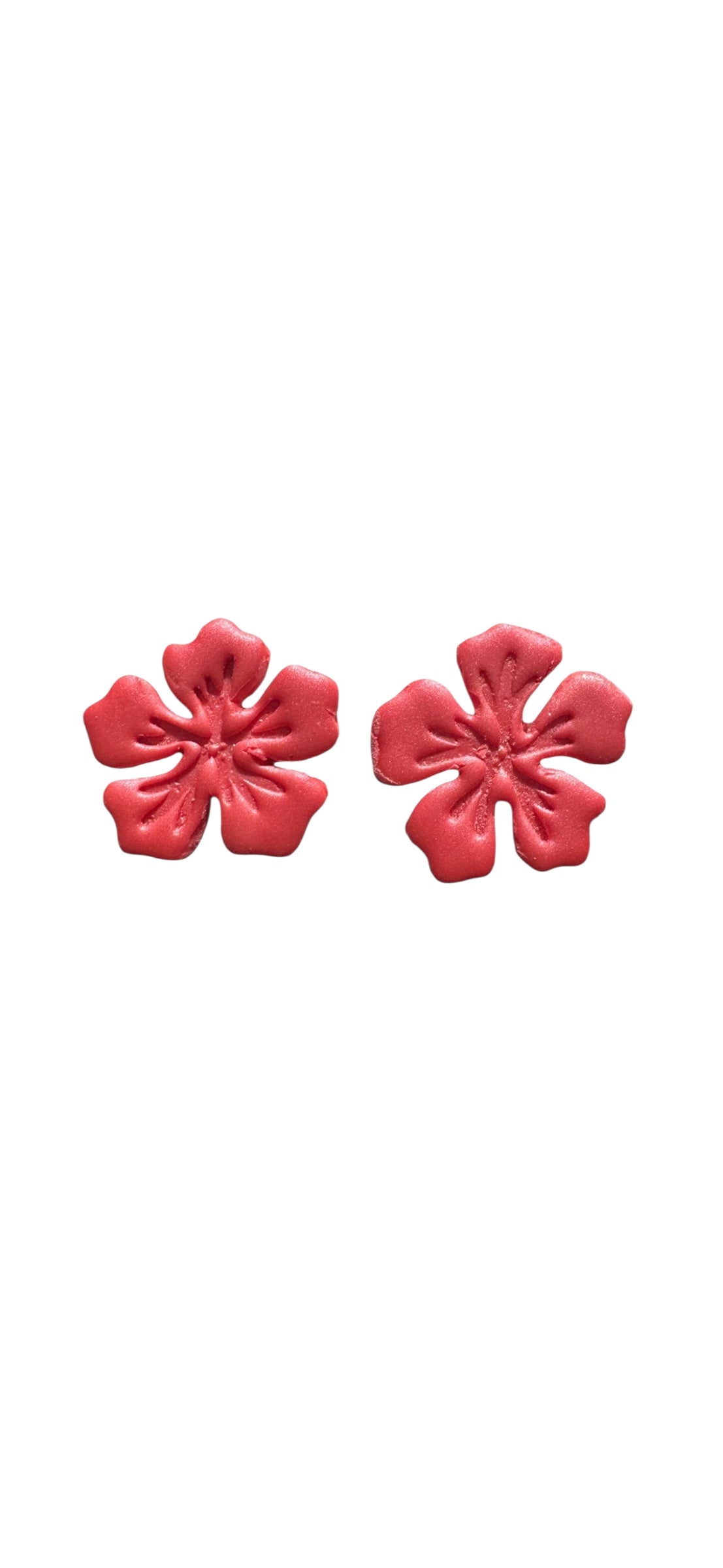 Hibiscus Statement Stud - Pearl Pink