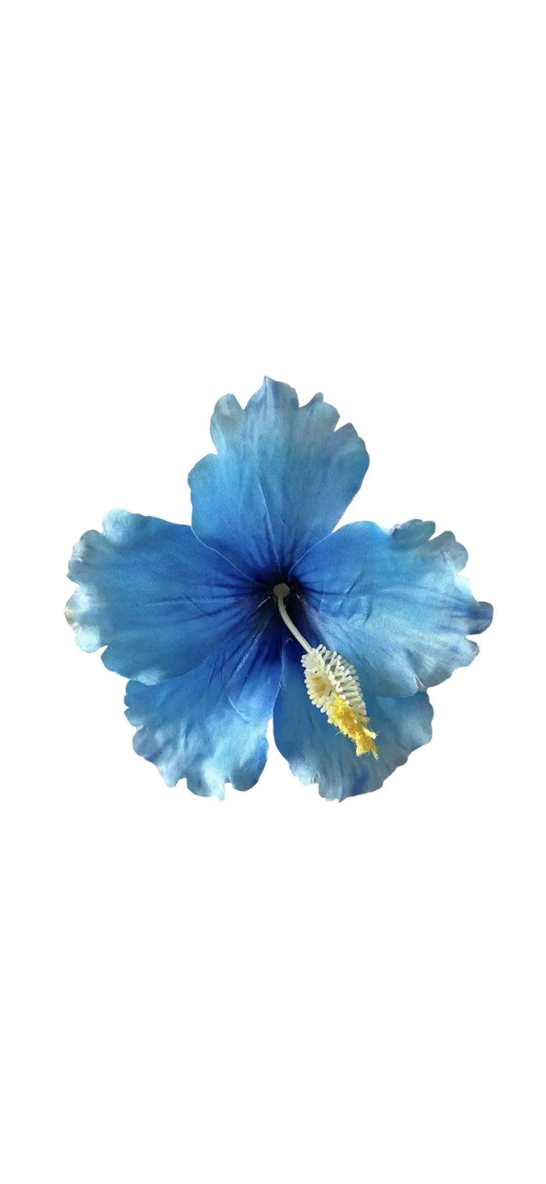 Hibiscus Flower Hair Clip - Blue Ombré