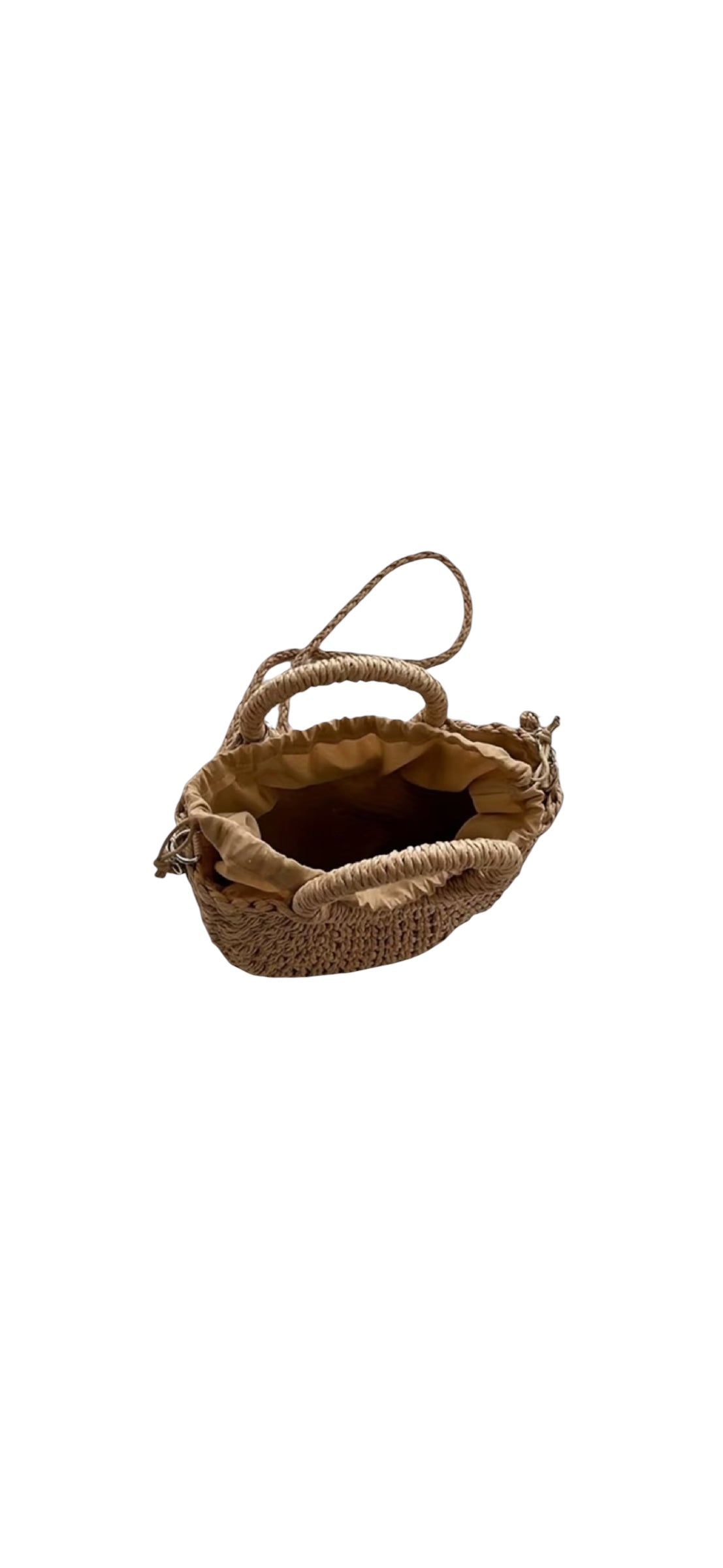 Rattan Carry Bag - Green