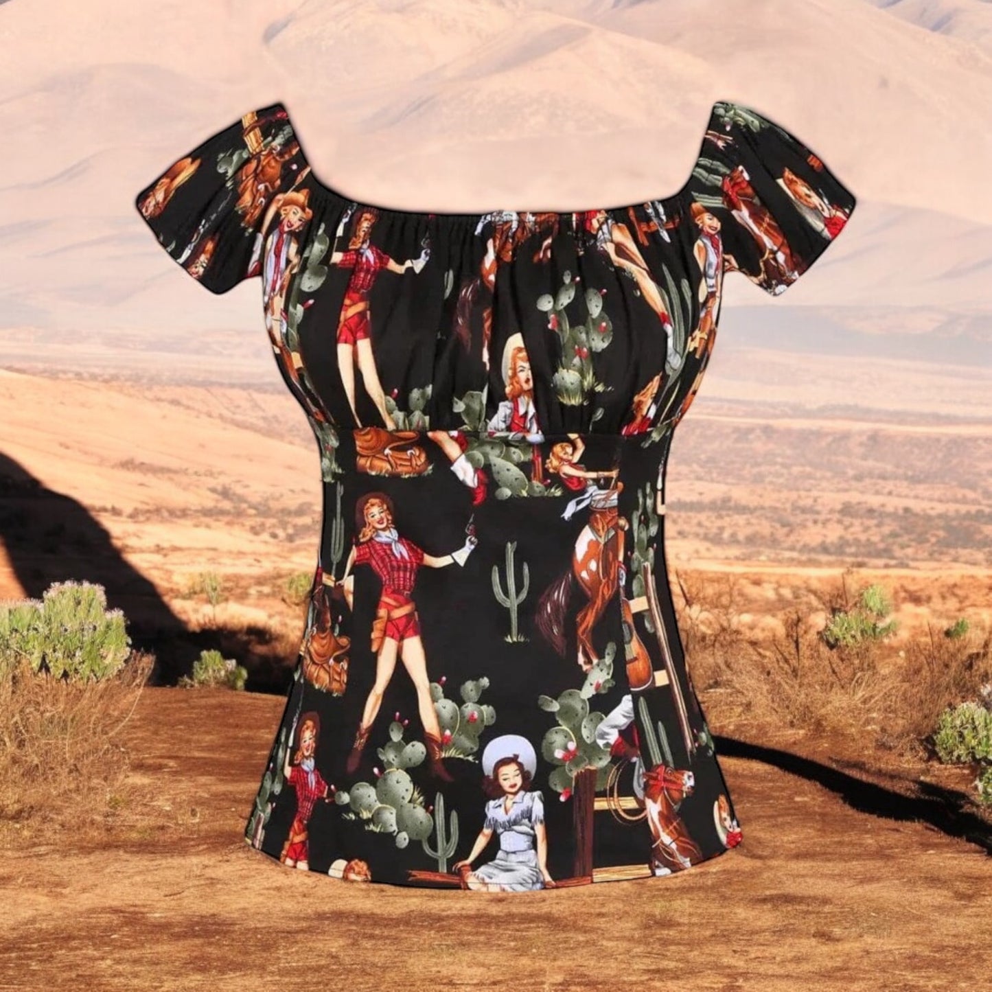 Mabel Vintage Top - Western