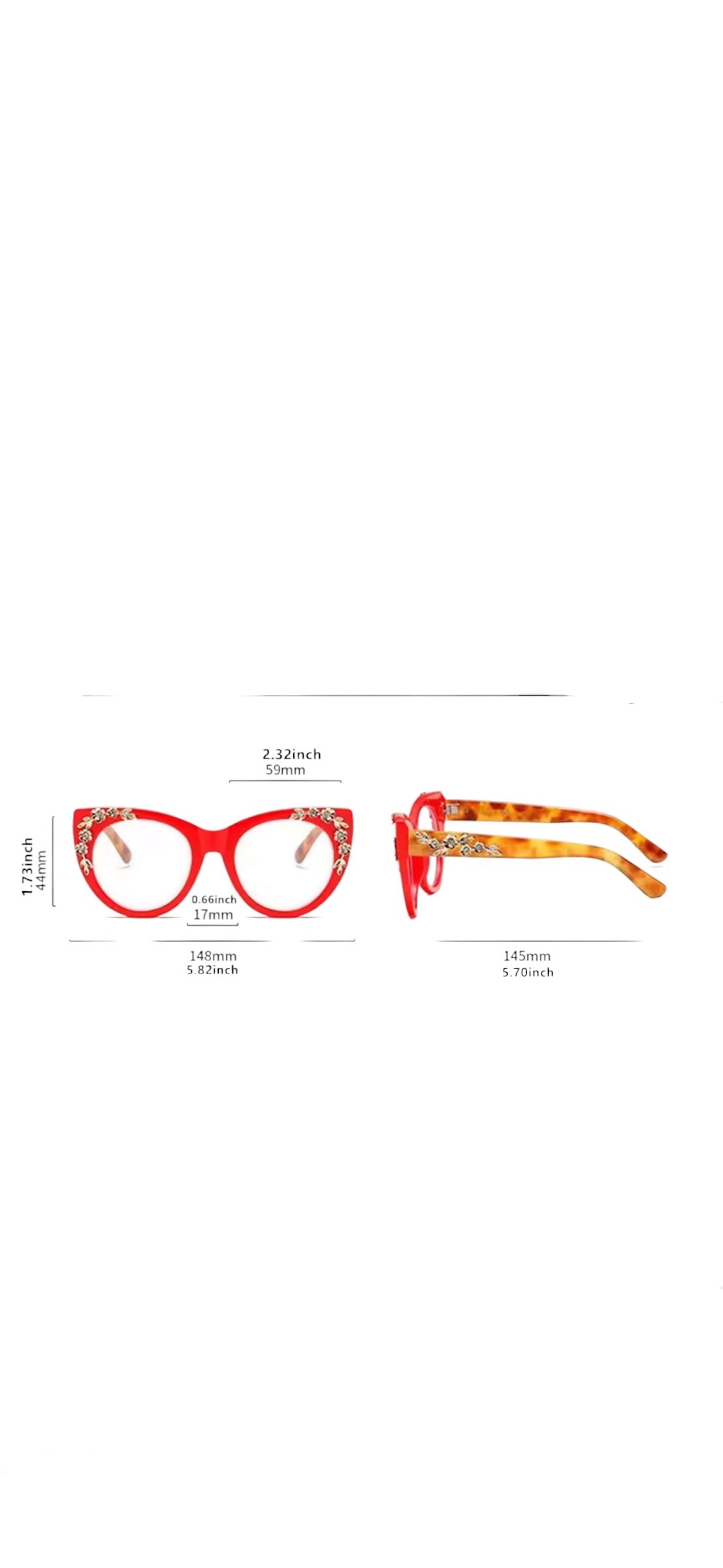 Floral Cats Eye Sunglasses