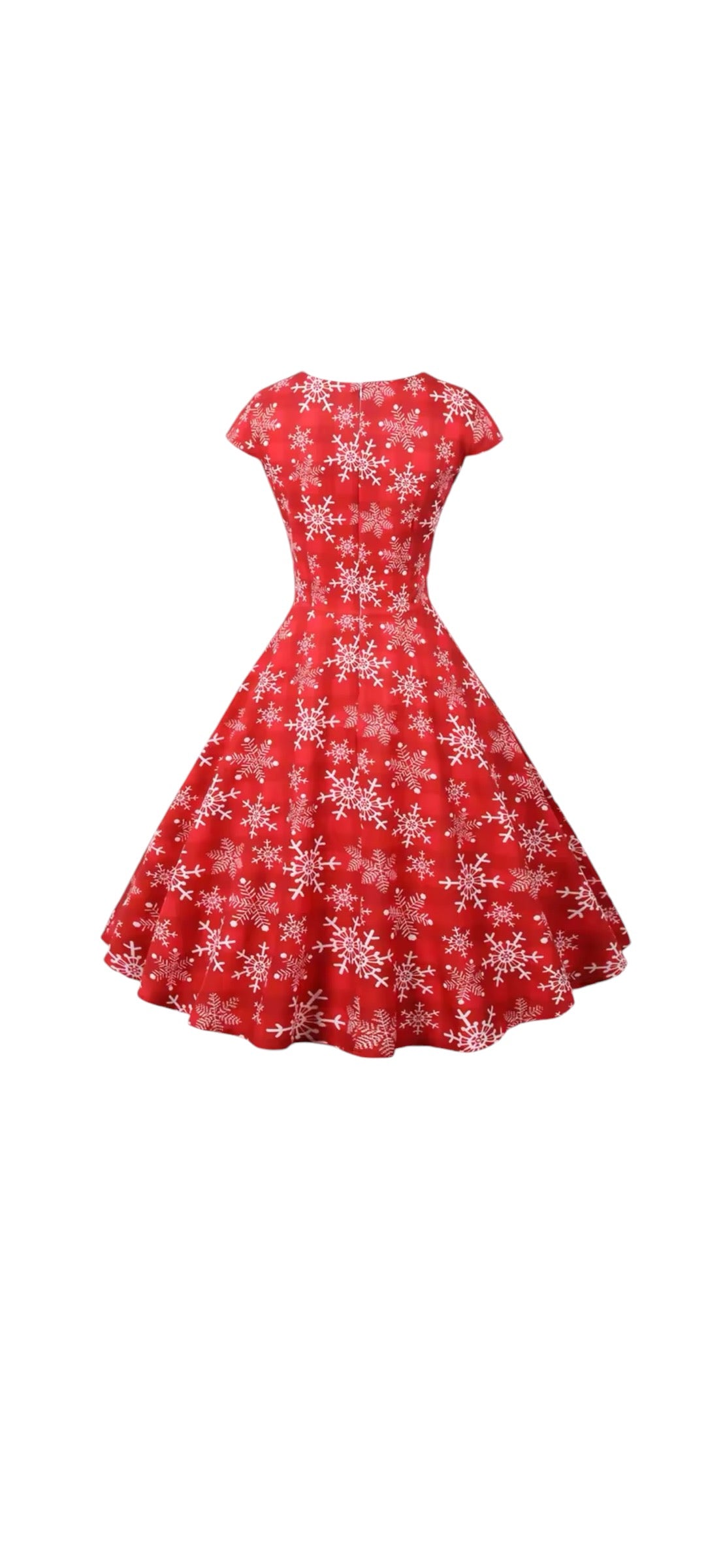 Christmas Snowflake Dress - Red