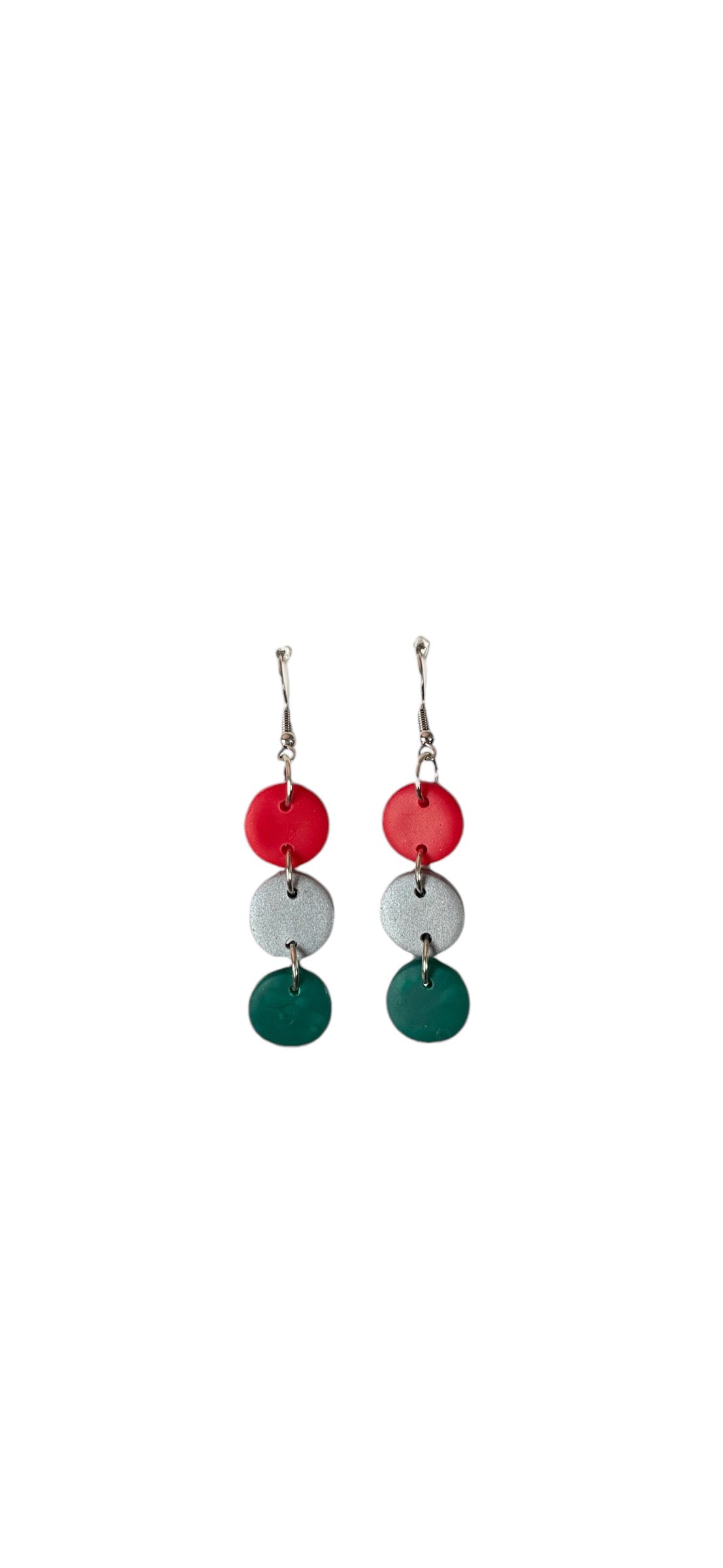 Christmas Traffic Light Dangle Earrings