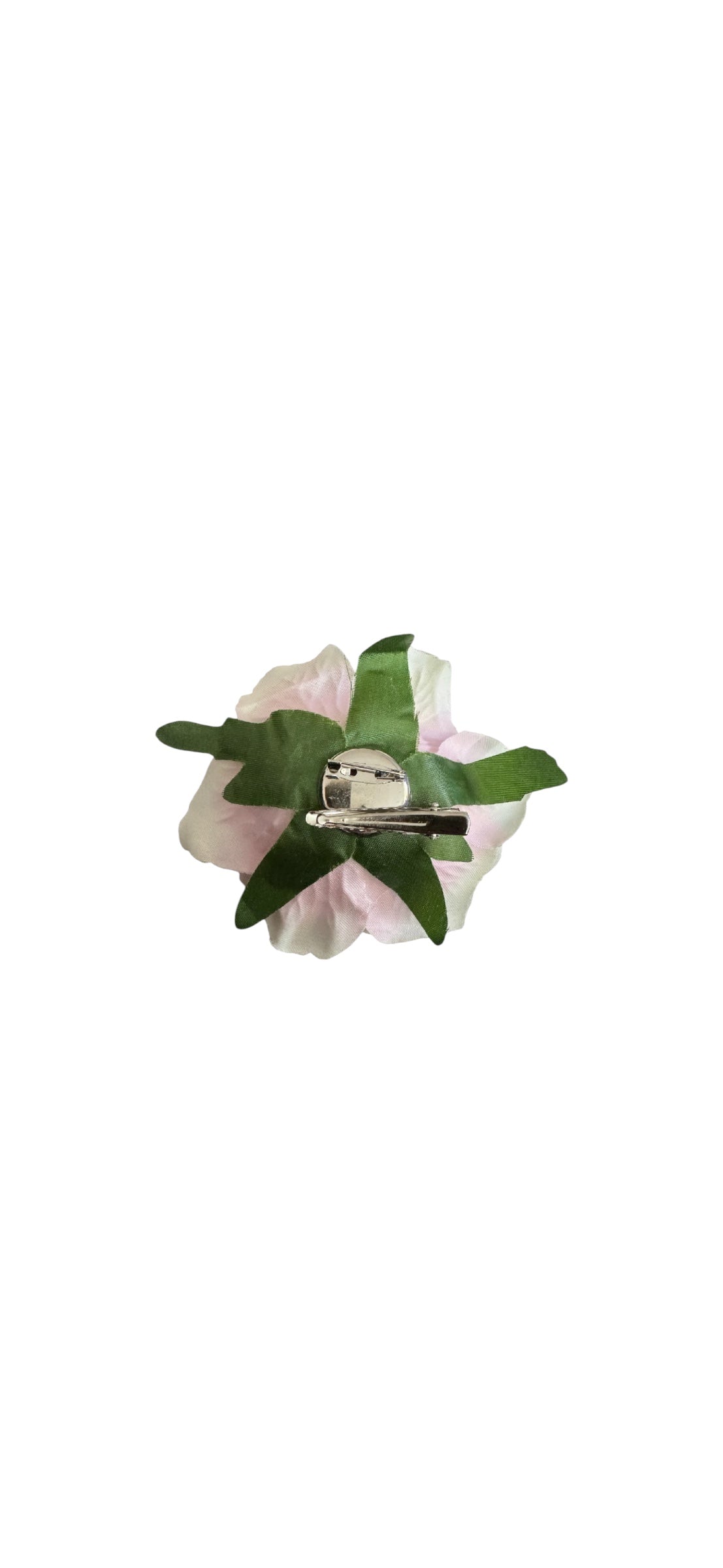 Rose Flower Hair Clip - Light Pink