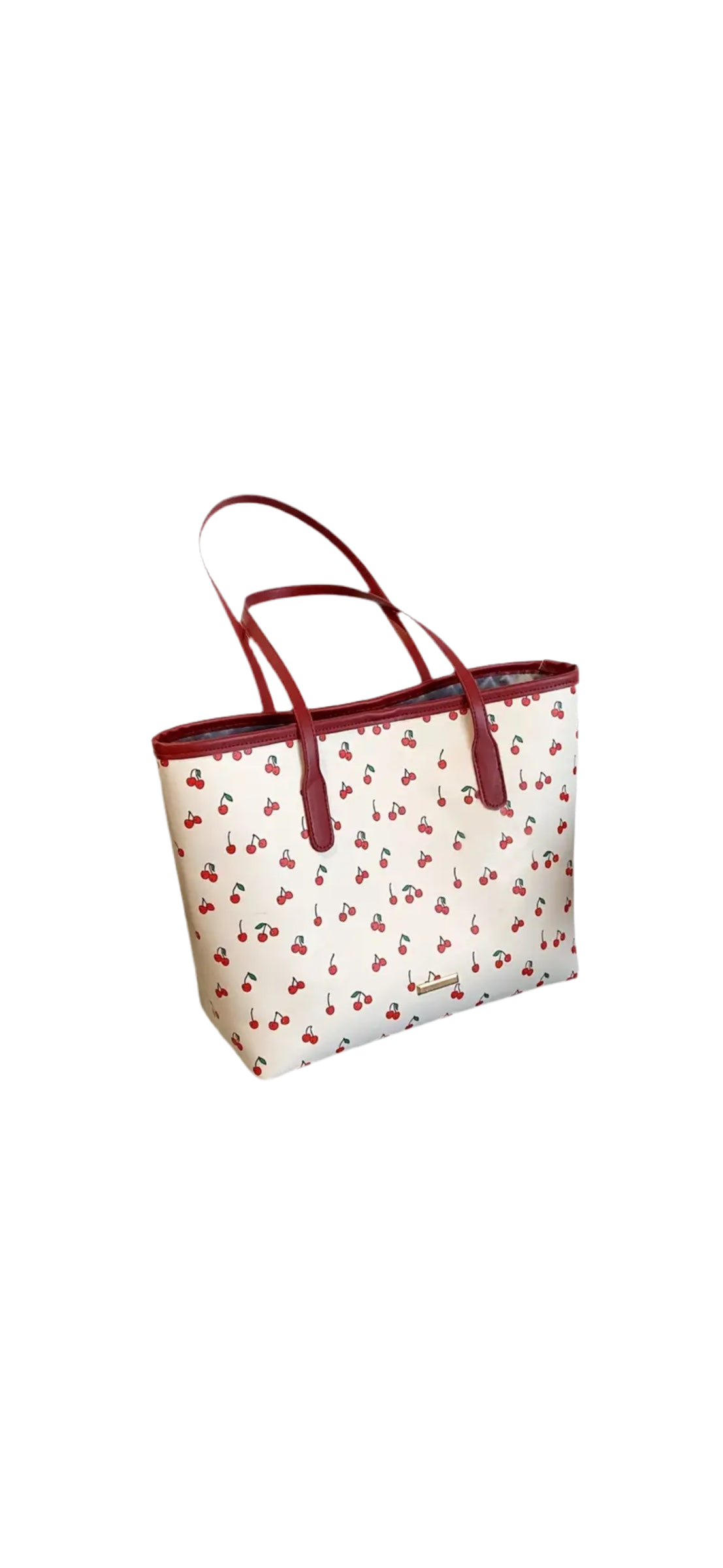 Cherry Print Tote Bag