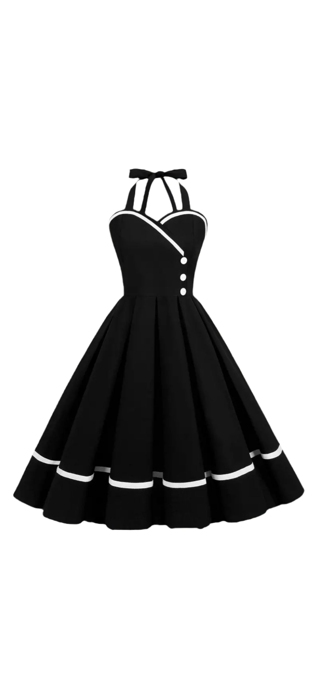 Marilyn Little Black Halter Dress