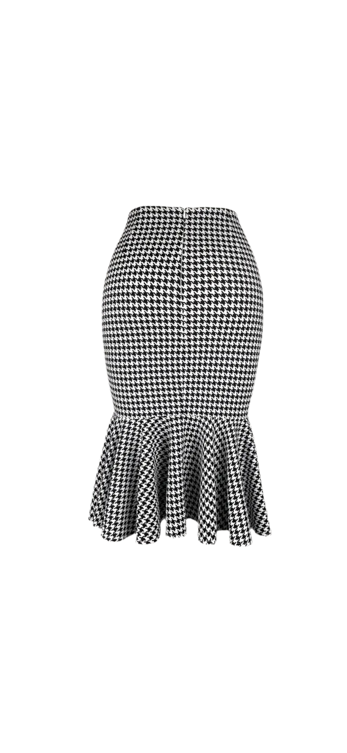 Houndstooth Wiggle Skirt