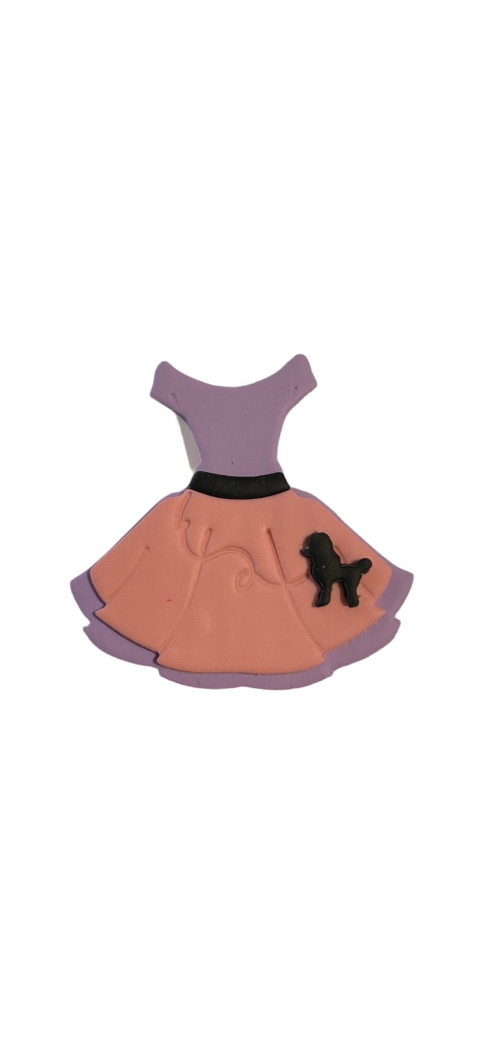 Poodle Dress Broach