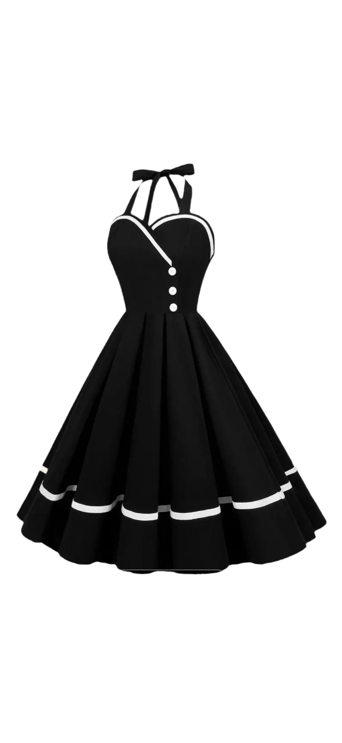 Marilyn Little Black Halter Dress