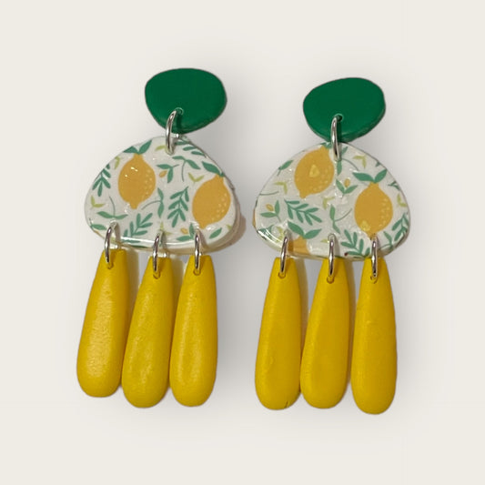 Calista Dangle Earrings - Lemon