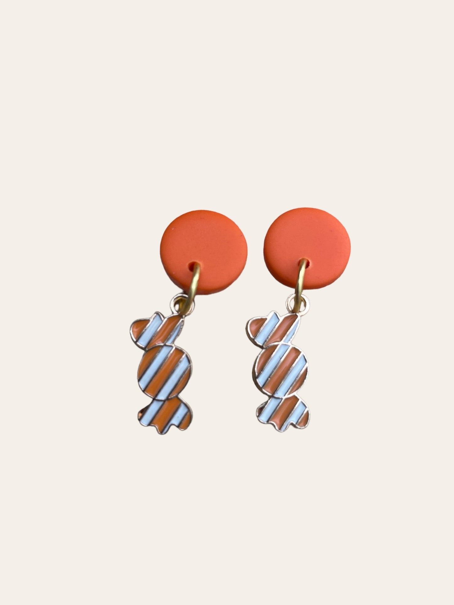 Candy Dangle Earrings - Orange