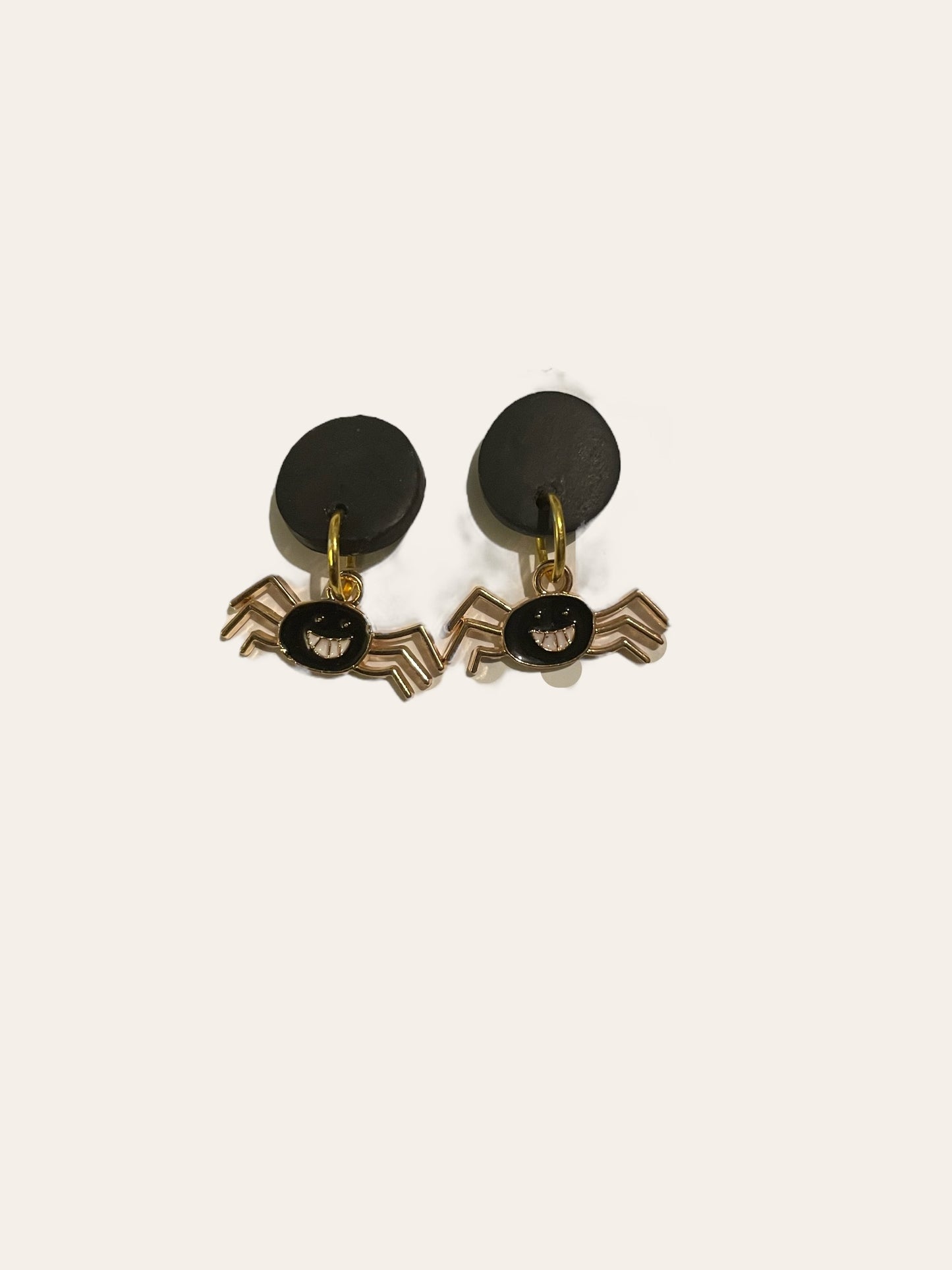 Charlotte Spidey Dangle Earrings - Black