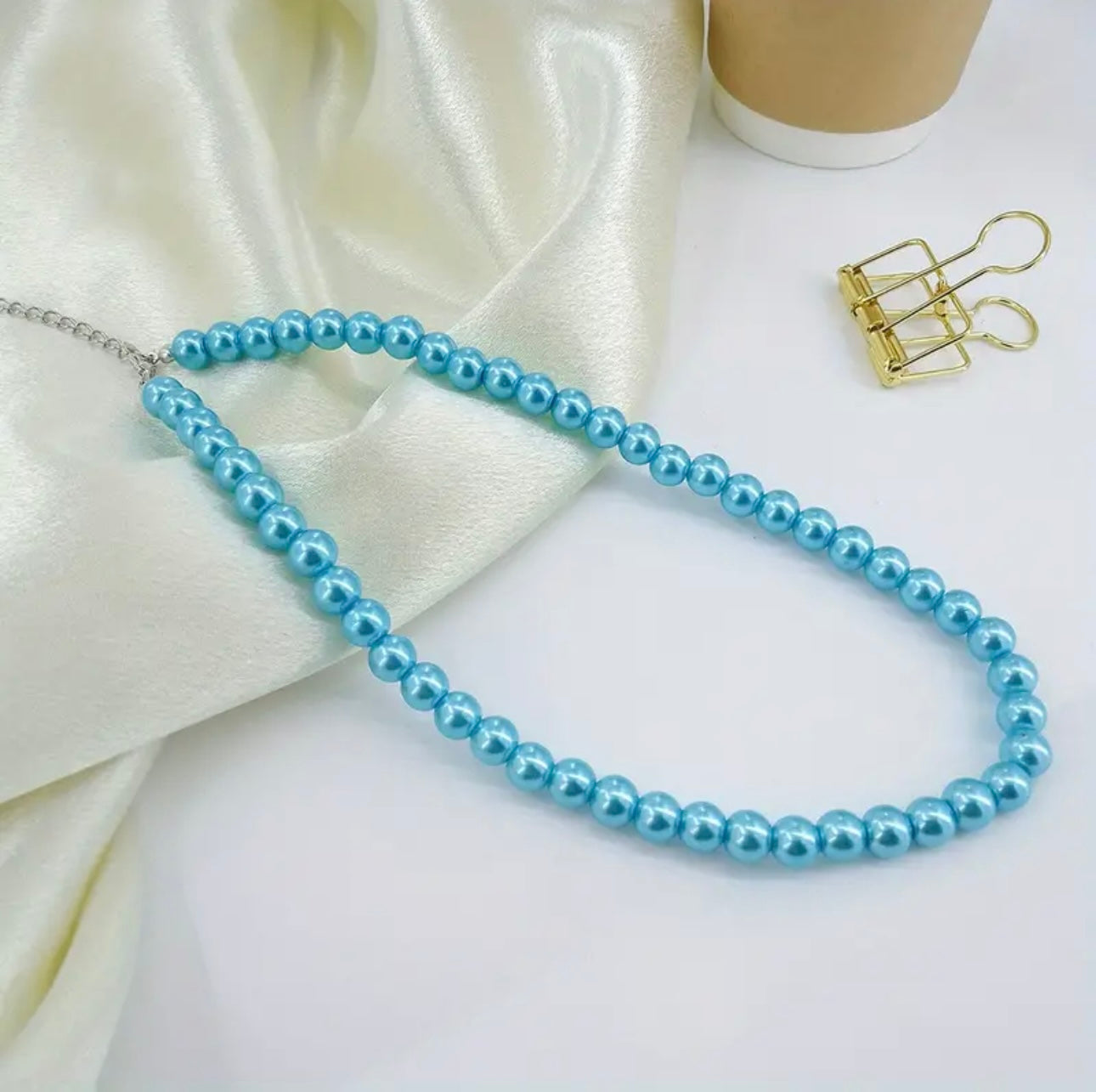 1950’s Pearl Glass Beads Necklace