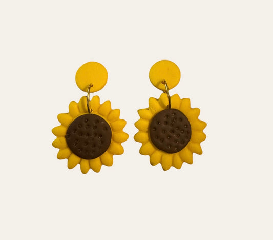 Sunflower Dangle Earrings