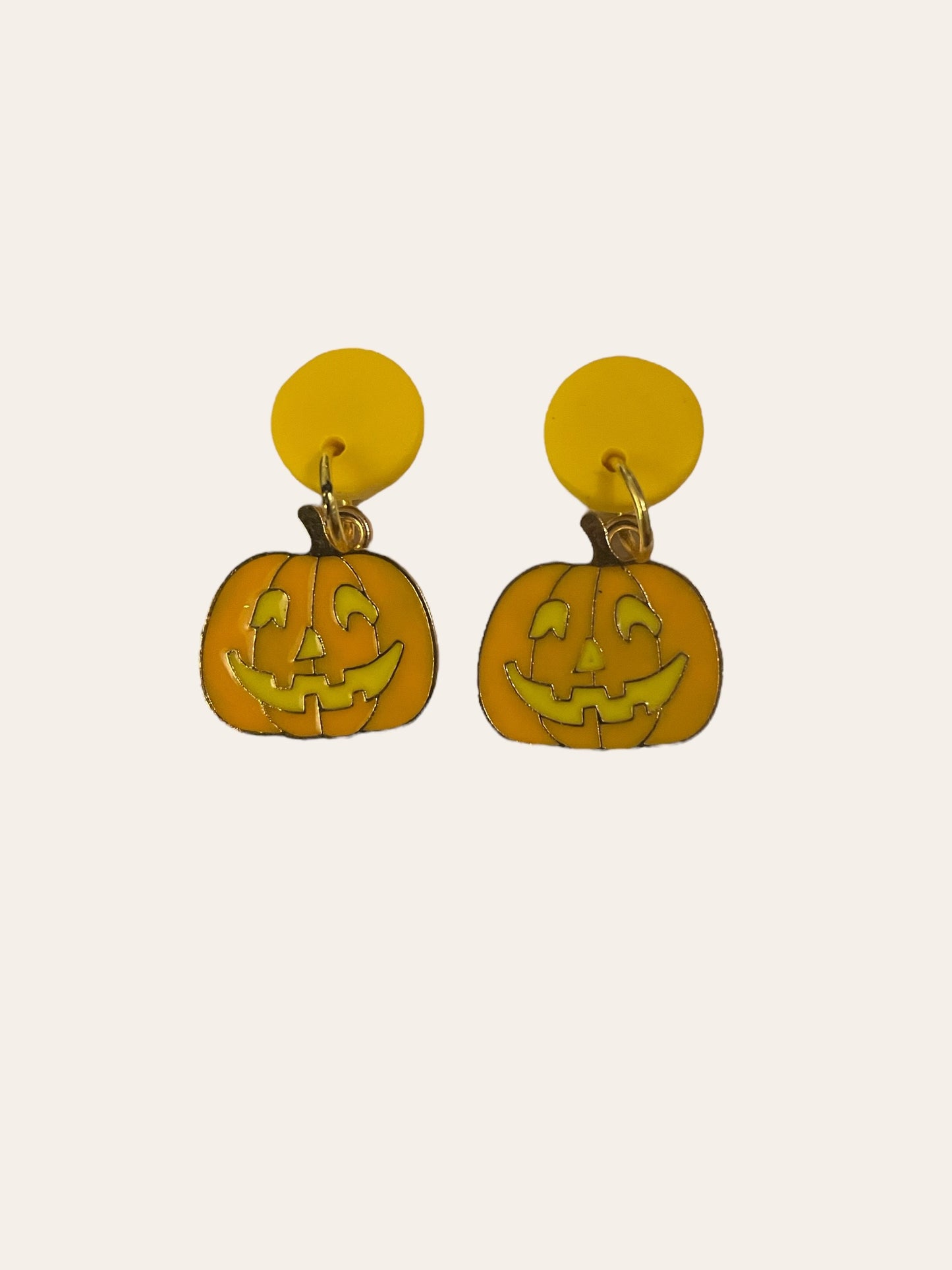 Glowing Pumpkin Dangle Earrings