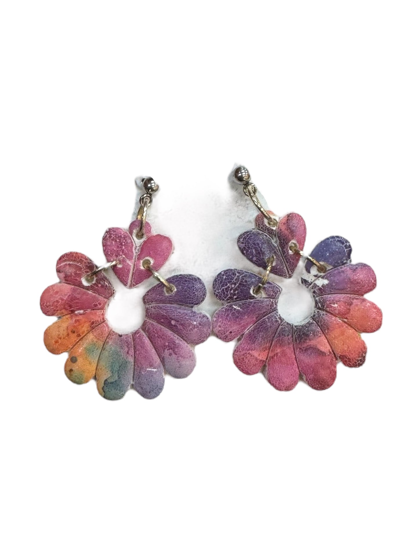 Blossom Dangle Earrings - Rainbow