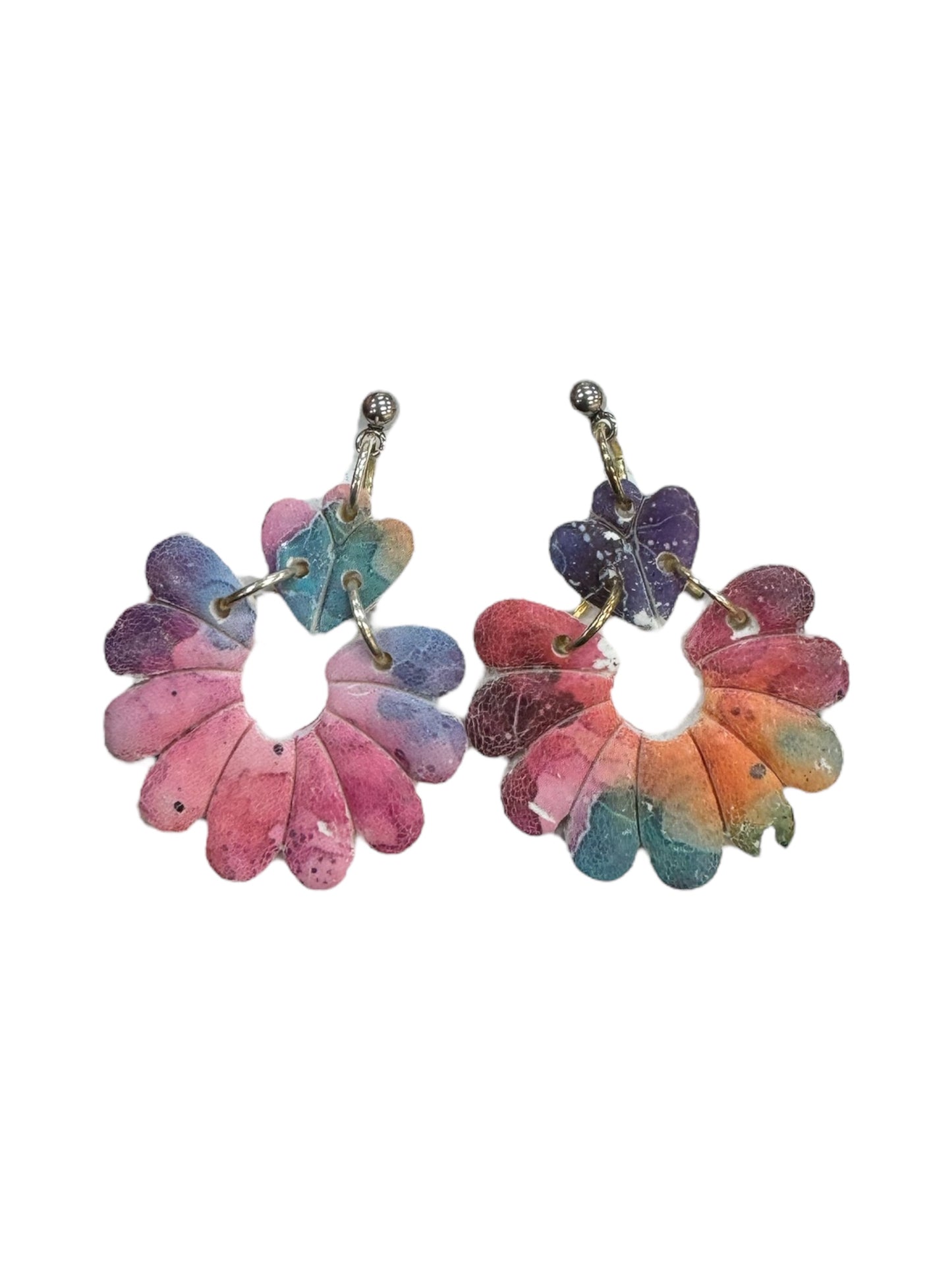 Blossom Dangle Earrings - Rainbow
