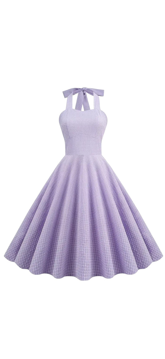 Marilyn Lilac Love Halter Dress