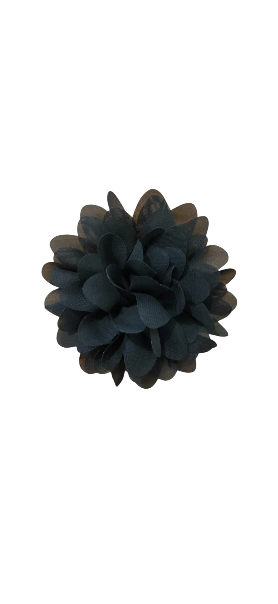 Dahlia Flower Hair Clip - Black