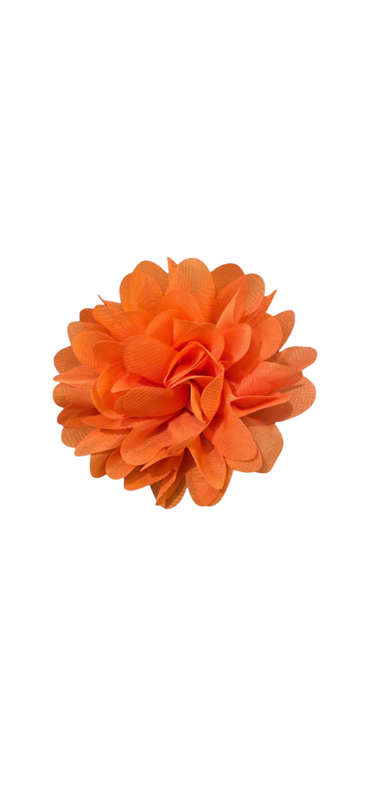 Dahlia Flower Hair Clip - Orange