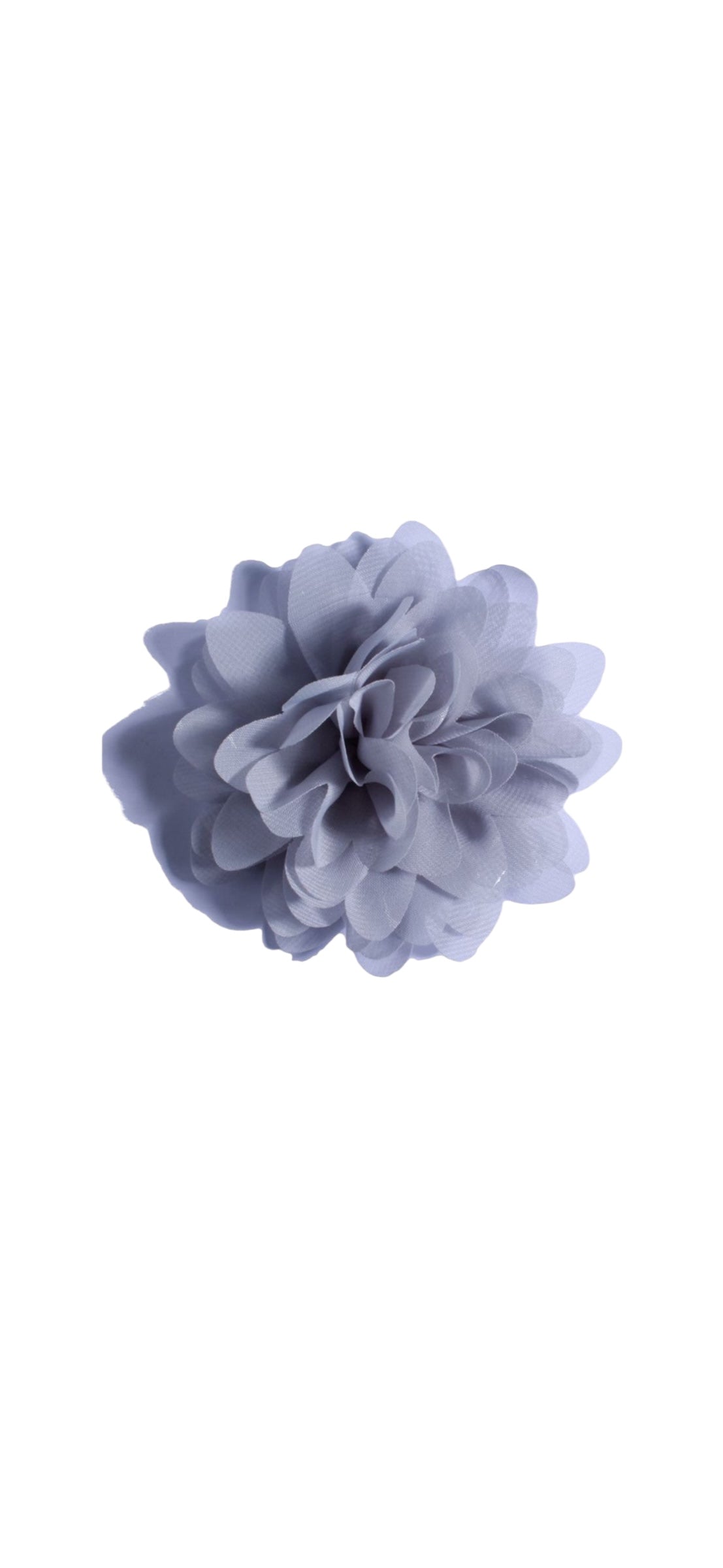 Dahlia Flower Hair Clip - Grey