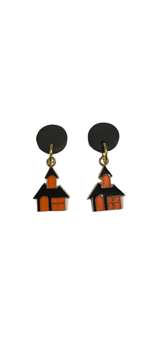 Halloween House Dangle Earrings