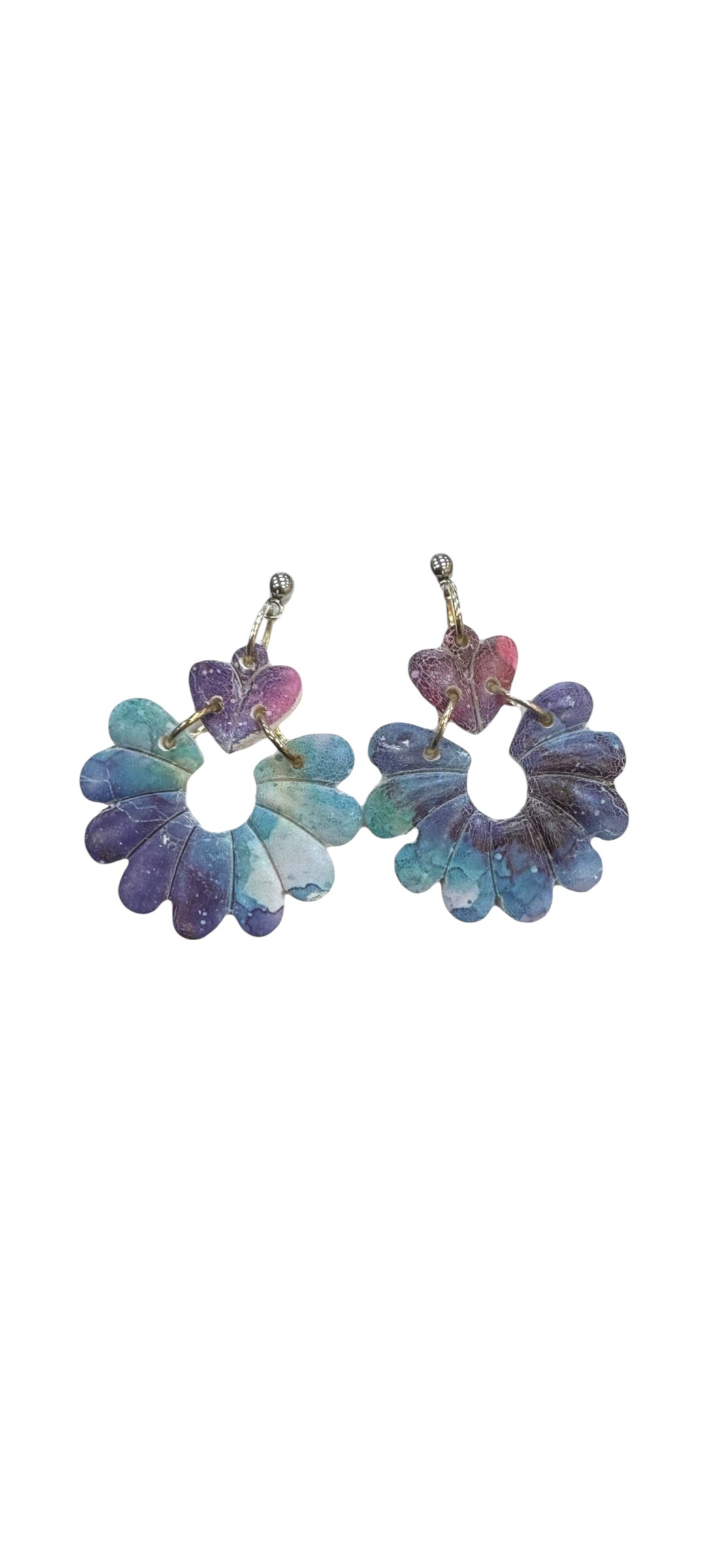 Blossom Dangle Earrings - Rainbow