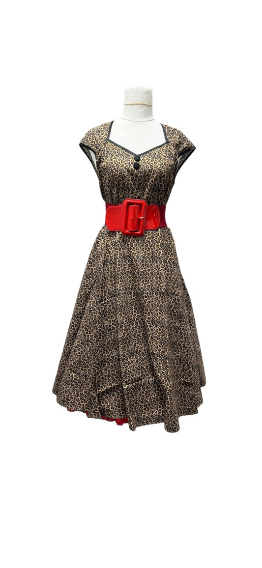 Lucille Leopard Print Dress