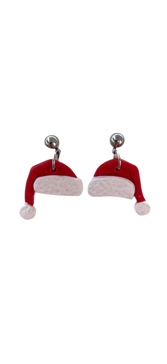 Santa Hat Dangle Earrings