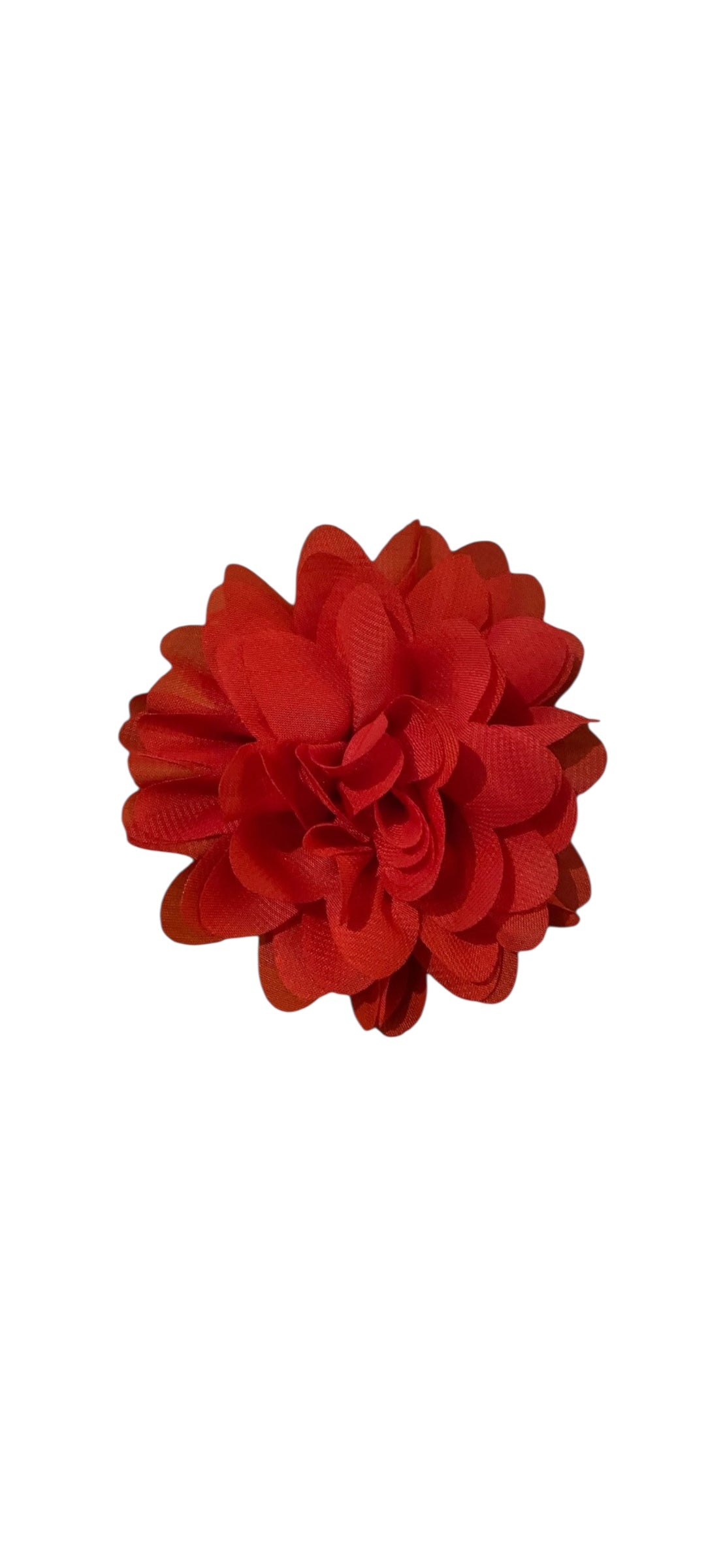 Dahlia Flower Hair Clip - Red