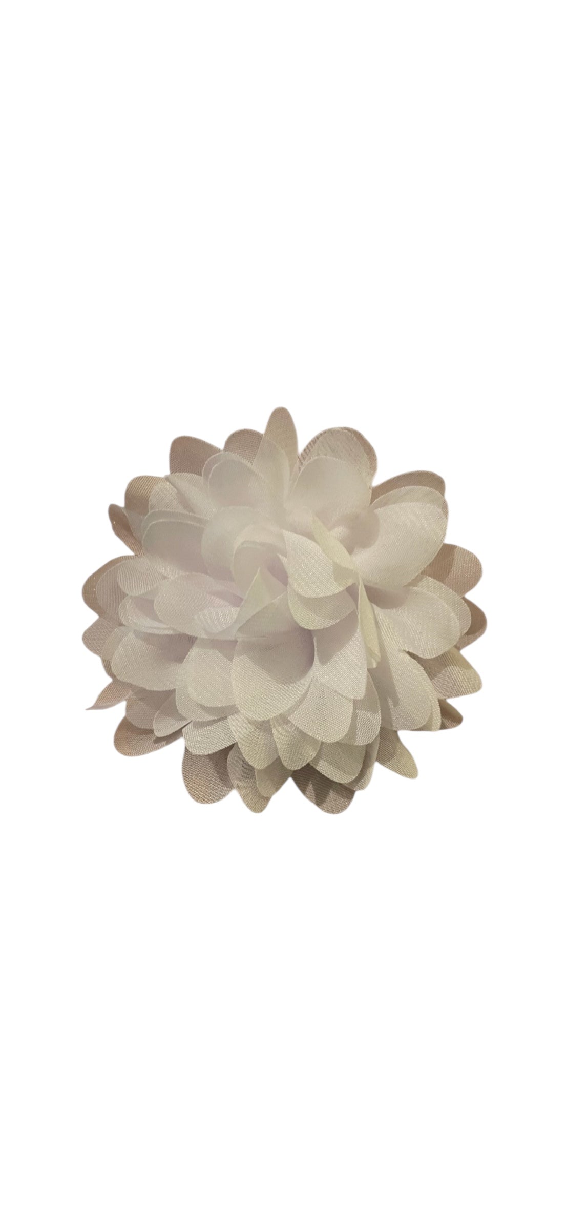 Dahlia Flower Hair Clip - Cream
