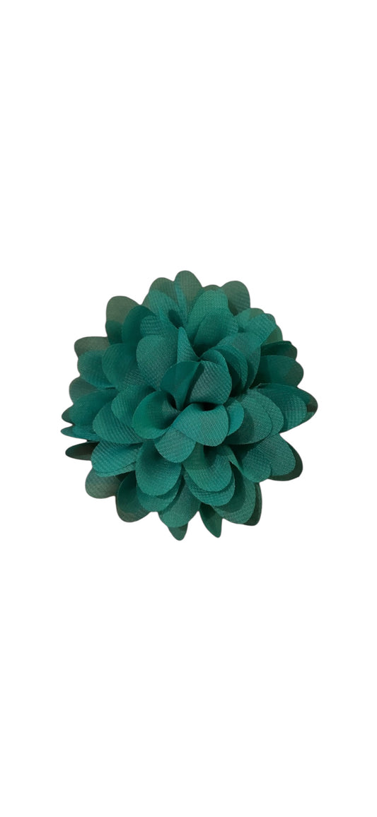 Dahlia Flower Hair Clip - Green