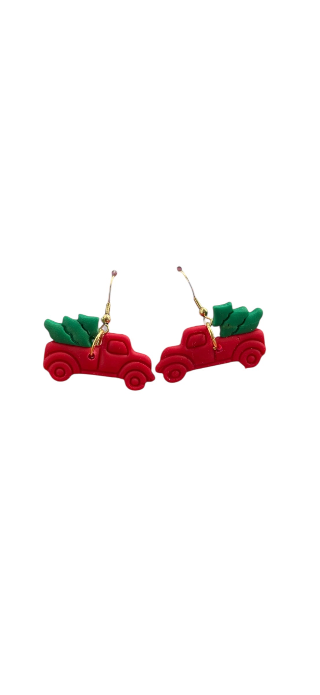 Christmas Truck Dangle Earrings