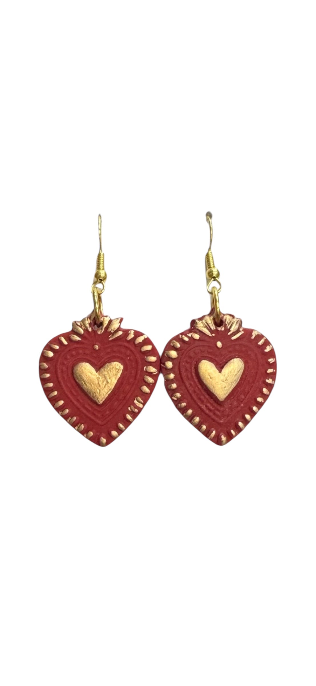 Sacred Heart Dangle Earrings