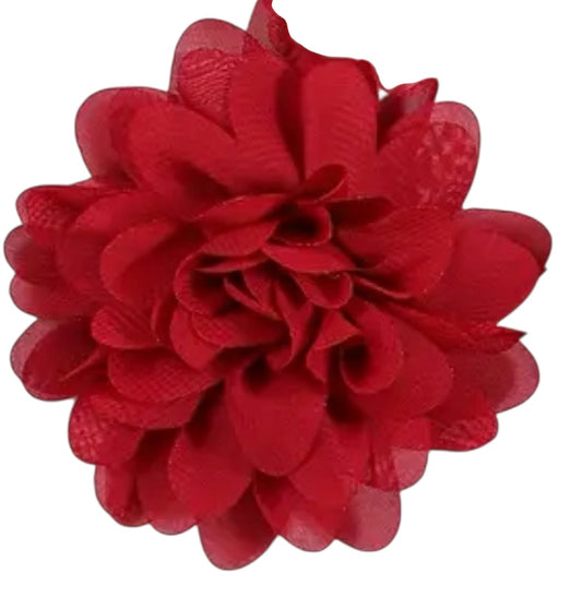 Dahlia Flower Hair Clip - Burgandy