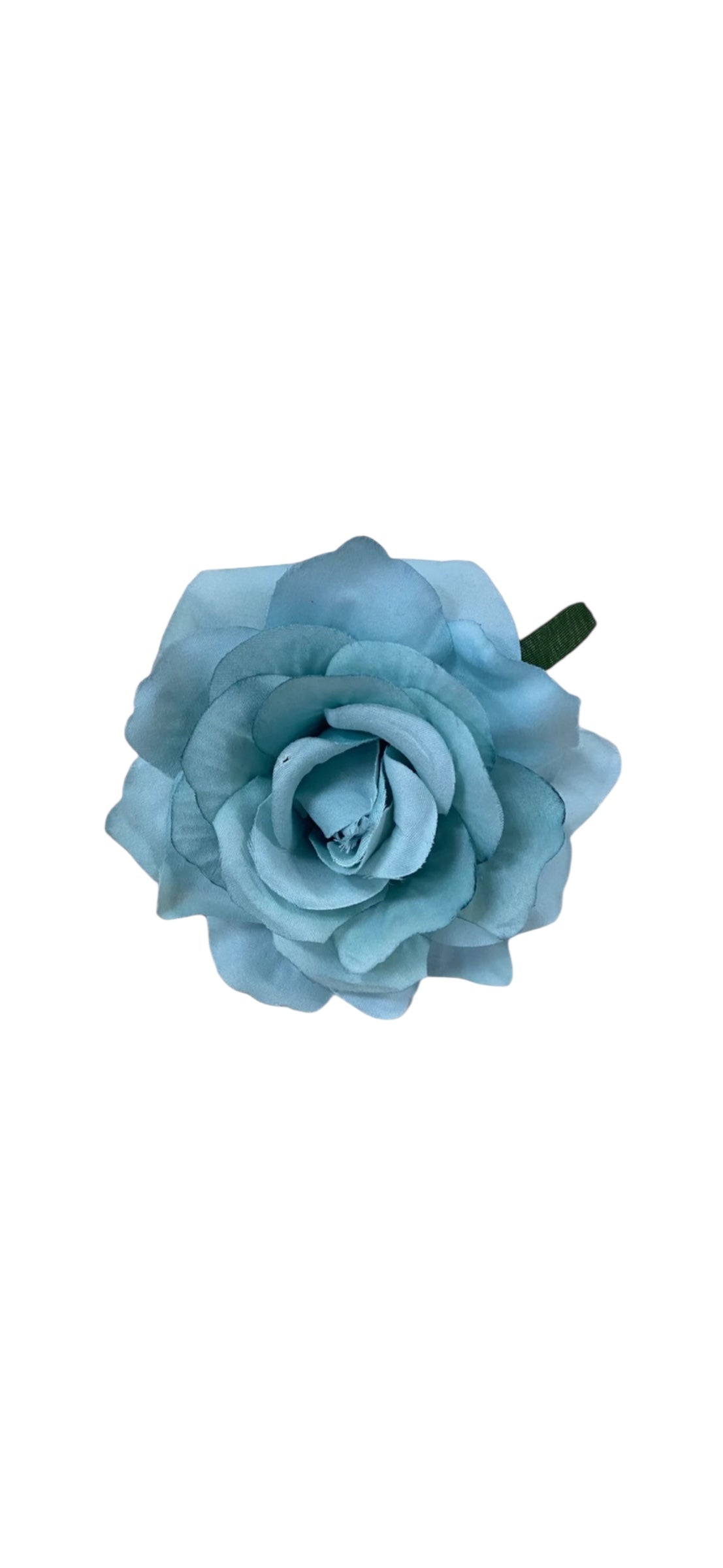 Rose Flower Hair Clip -Sky Blue