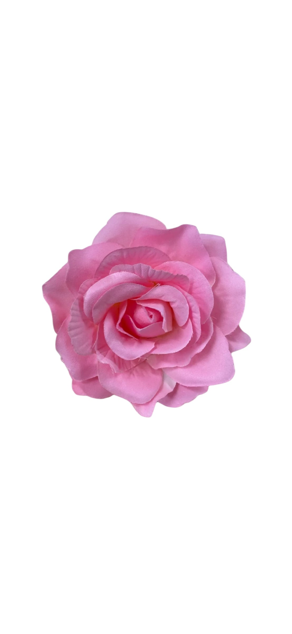 Rose Flower Hair Clip - Pink