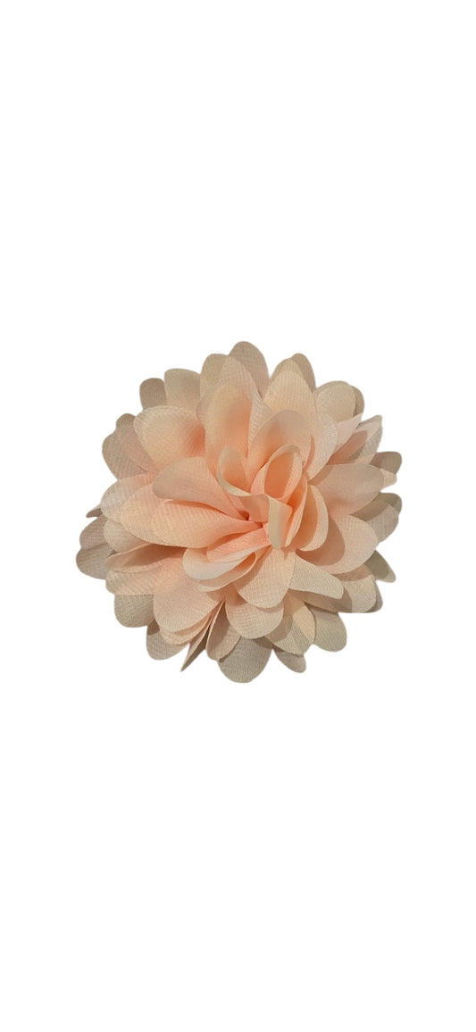 Dahlia Flower Hair Clip - Peach