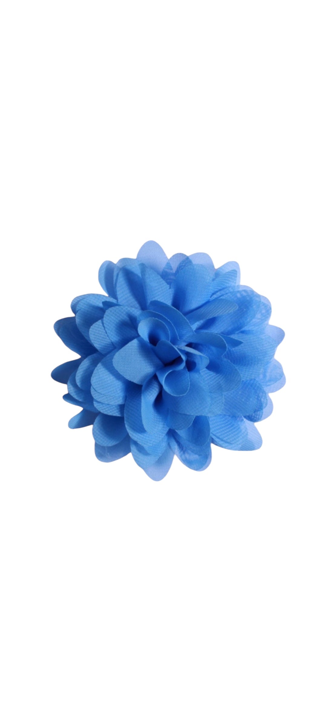 Dahlia Flower Hair Clip - Blue