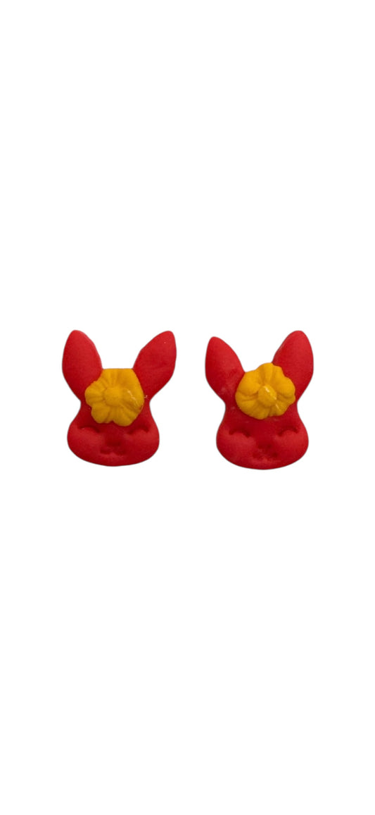 Flower Bunny Studs