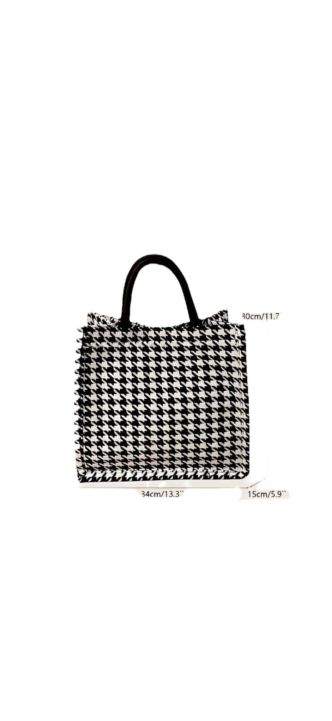 Houndstooth Tote Bag