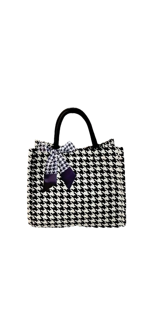 Houndstooth Tote Bag