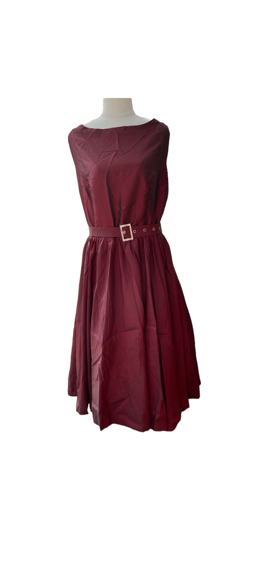 Elle Port Wine Dress