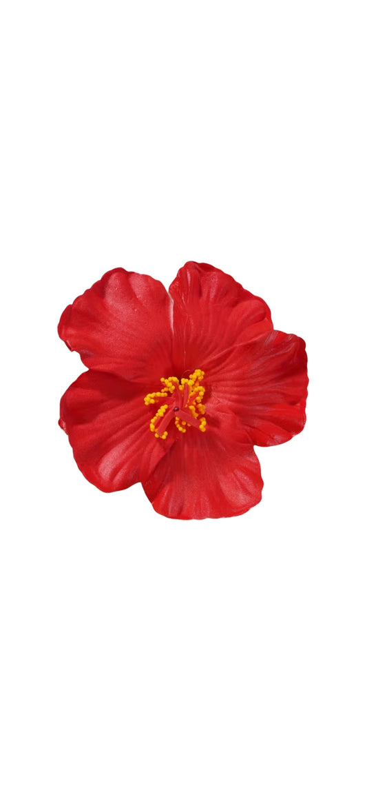 Hibiscus Hair Flower - Red