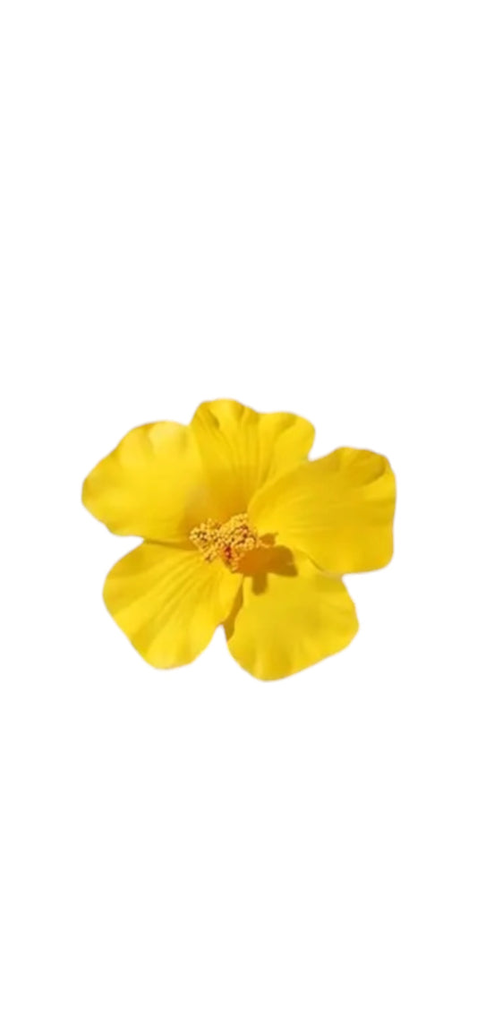 Hibiscus Hair Flower - Yellow