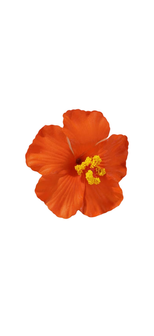 Hibiscus Hair Flower - Orange