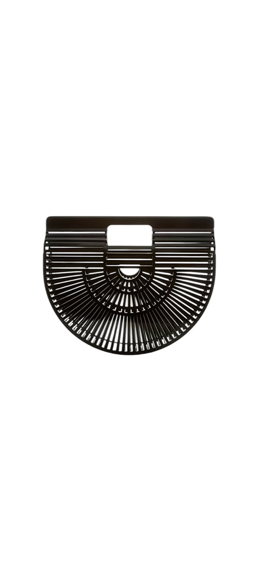 Birdcage Vintage Clutch Bag - Black