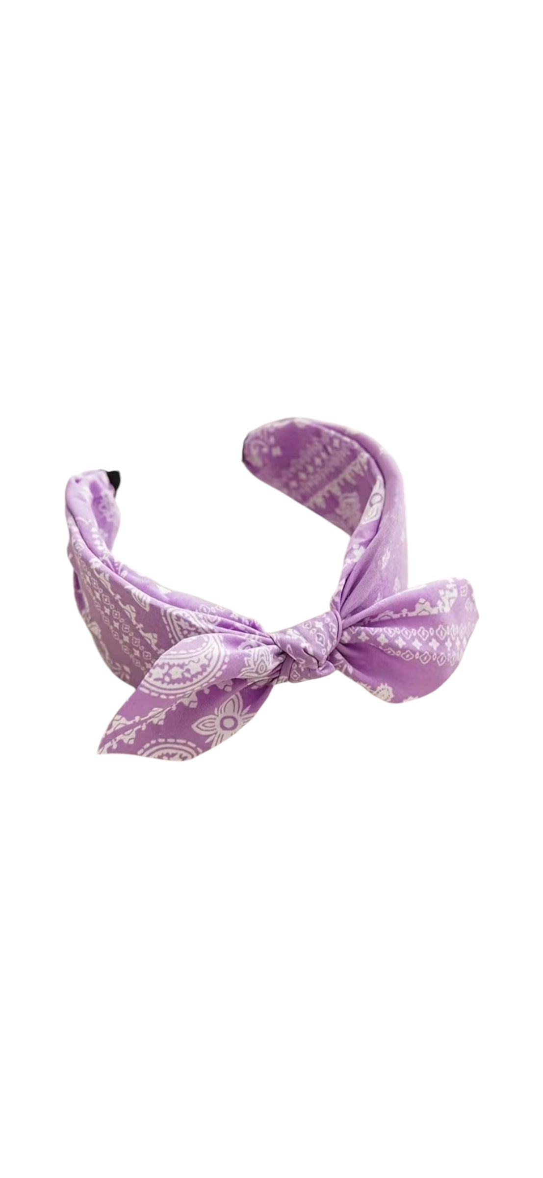 Rockabilly Headband - Bandanna Print Lavender